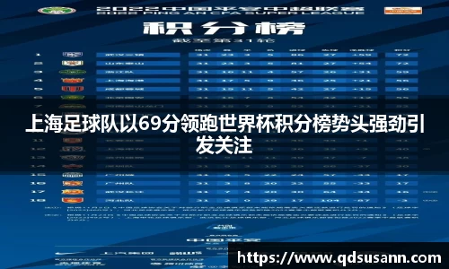 上海足球队以69分领跑世界杯积分榜势头强劲引发关注